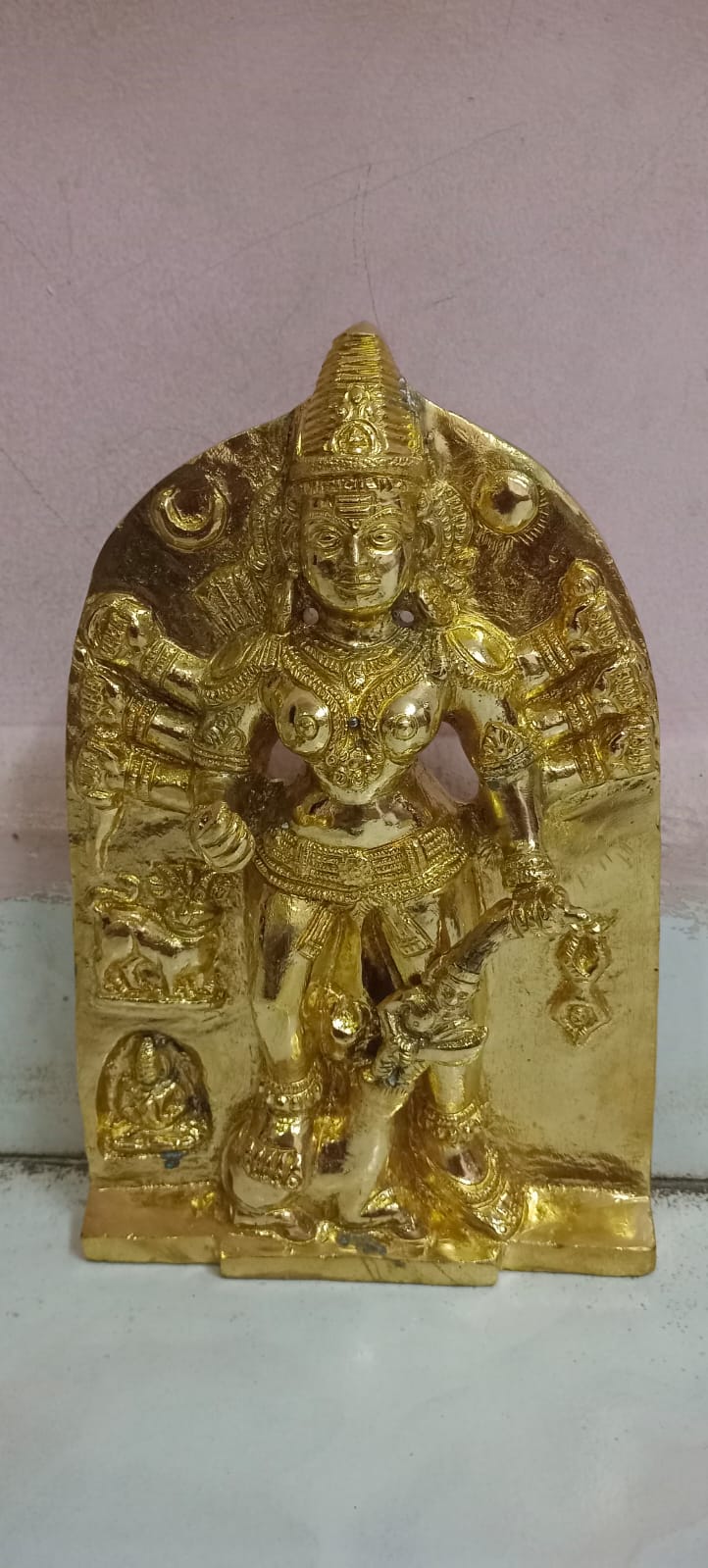 Tuljabhavani main rup idol 10 inches in panchdhatu