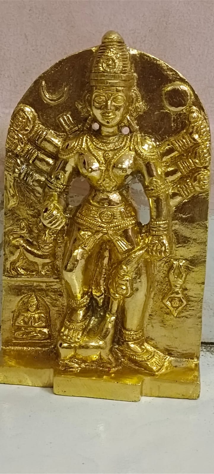 Tuljabhavani main rup idol 8 inches in panchdhatu
