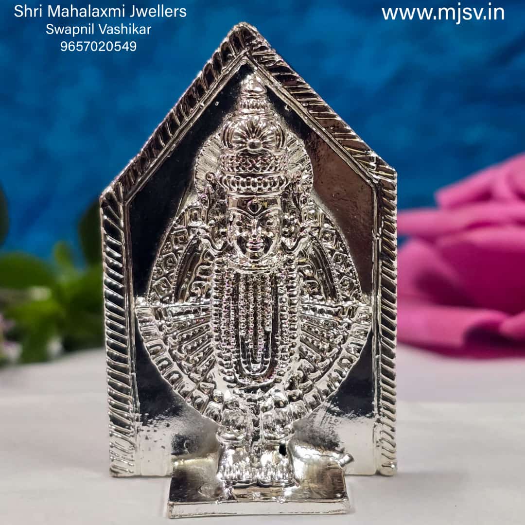 Kolhapur mahalaxmi / ambabai 3d taak in silver