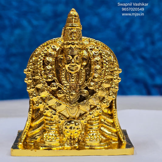 Tuljabhavani alankar rup idol in Panchdhatu 3 inches