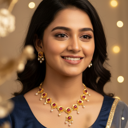 Designer Flower Neckless