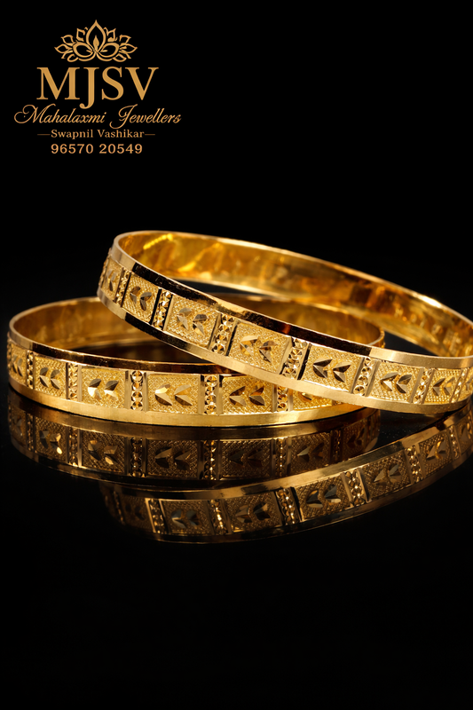 Real gold bangles