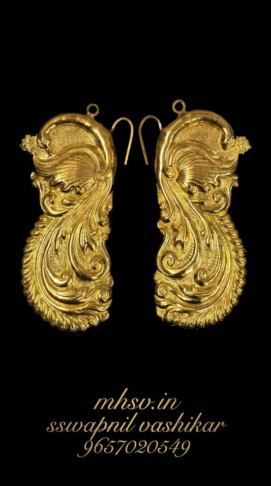 Real Gold kundal for Diety / God Idols