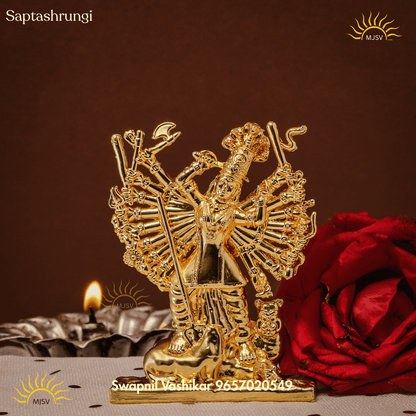 Saptashrungi idol in Panchdhatu - 5 inches New Version