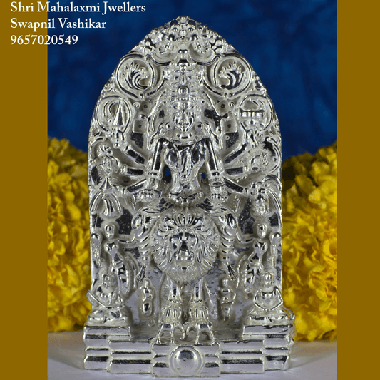 Shakambari / banshankari in silver - 5 inch