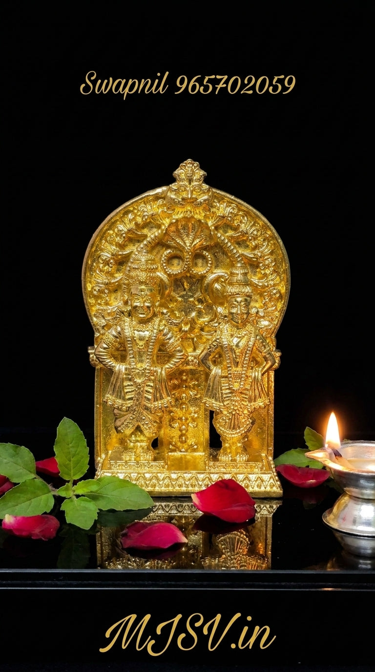 Vitthal Rukmini In Brass / Panchadhatu / Ashtdhatu